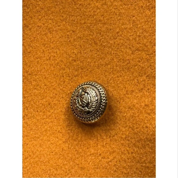 Double-Breasted Sandro Mustard Coat - Picture 7 of 10